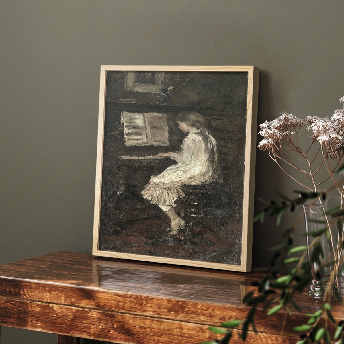Vintage Animal Print XXXI - 10in. x 8in. Vintage Framed Print in Natural Wood Frame