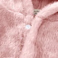 thumbnail image 4 of larppty Toddler Baby boys Girls Cartoon Bathrobe Flannel Robe Winter Night-robe(18-24 Months,Pink), 4 of 4
