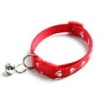 thumbnail image 4 of Walbest Dog Cat Nylon Paw Print Collar Adjustable (7.48" - 12.60") Pet Collar with Bell for Puppy Kitten, 4 of 7