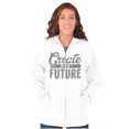 thumbnail image 4 of Create Future Inspiration Cute Gym Zip Hoodie Sweatshirt Women Brisco Brands L, 4 of 6
