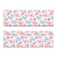 thumbnail image 2 of Stars Bench Cushion Set of 2, Watercolor Colorful Stars with Various Designs Dots Stripes Doodle Pattern, Standard Size Foam Pad and Decorative Cover, Multicolor, by Ambesonne, 2 of 4