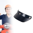 thumbnail image 2 of Visera protectora para casco, visera de 3 capas, protector solar para medio casco Negro, 2 of 7