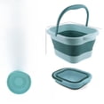 thumbnail image 1 of 13L Light Green Foldable Foot Soaking Tub with Deep Massage - Portable, Large Plastic Design for Home, Salon & Spa Use - Wholesale Therapeutic Foot Bath Bucket for Over-Calf Relaxation, 1 of 6