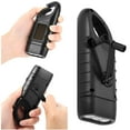 thumbnail image 3 of 2pcs hand-crank flashlight, solar flashlight, emergency flashlight, mini flashlight, 3 of 5