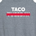 thumbnail image 3 of Instant Message - Taco Tuesday Crossed Out - Women's Racerback Tank Top, 3 of 6