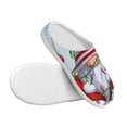 thumbnail image 3 of Wukai Funny Christmas Gnome Print Women's Indoor Bedroom Slipper Slip On Shoes, Unisex House Shoes with Anti-Skid Sole for Men, Gift for Women Men-35/36, 3 of 7