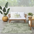 thumbnail image 4 of Nourison Garden Oasis Indoor/Outdoor Green Ivory 5' x 7' Area Rug (5x7), 4 of 9