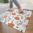 thumbnail image 4 of White Halloween Ghosts Skulls and Bats Door Rugs,Washable Non Slip Door Mats Indoor,Decorative Door Mats,Entry Mat Indoor for Entrance,Bedroom,Kitchen,Bathroom,17"x30", 4 of 6