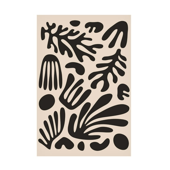 jay stanley 'Henri Matisse Black Algae Collection 3' Canvas Art