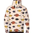 thumbnail image 7 of Naloa Cute Armadillo1 Men's Casual Hooded Collar Drawstring Hoodies Pullover Sweatshirts Casual Long Sleeve Shirts-4X-Large, 7 of 7