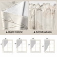 thumbnail image 3 of Dandelion Retro Leaves Kitchen Window Curtains, Swag Curtains Valance for Bedroom Living Room Bathroom, Farmhouse Botanical Watercolor Rod Pocket Window Curtain Block Drapes 2 Panels 28"x36", 3 of 9
