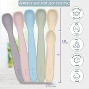 IYYI Baby Feeding Spoons, Baby Spoons Self Feeding, Infant Spoons for First Stage, Dishwasher Safe