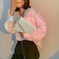 thumbnail image 1 of Bolsa de hombro cuadrado pequeño para mujer bandoleras femeninas a la Ehuebsd moda con lentejuelas bolso de mano para fiesta de boda bandolera con cadena ostentosa bolsos de noc, 1 of 7