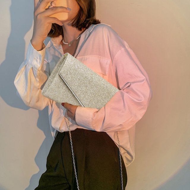 Bolsa de hombro cuadrado pequeño para mujer bandoleras femeninas a la Ehuebsd moda con lentejuelas bolso de mano para fiesta de boda bandolera con cadena ostentosa bolsos de noc