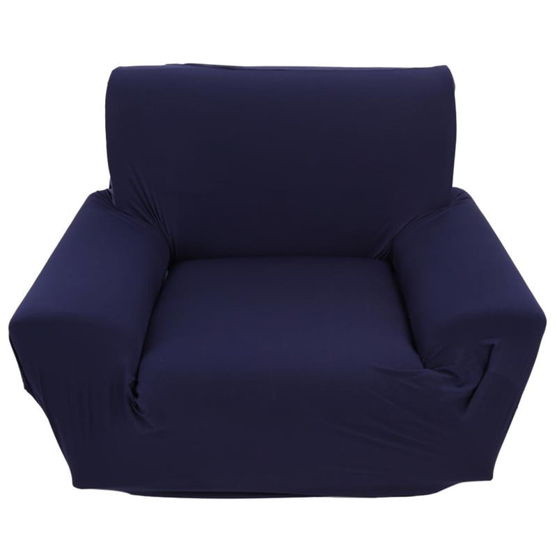 YOSOO Elastic Polyester Strentch Single Soft Couch Sofa Cover Slipcover Protector Recliner Cover Couch Slipcover Sofa Slipcovers Navy Blue