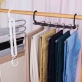 thumbnail image 4 of Perchas para pantalones que ahorran espacio, perchas organizadoras para ropa, perchas mágicas para pantalones, organizador de pantalones, 1 paquete JAMW Sencillez, 4 of 4