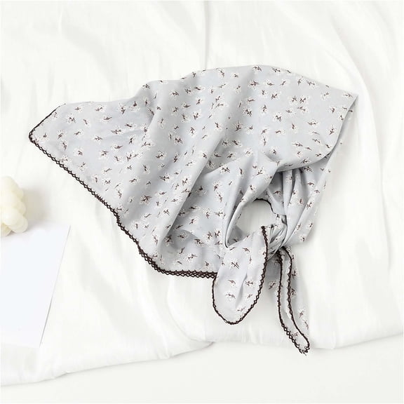 YUEHUA Women Travel Silk Bandana Scarf Square Satin Hair Wrap Head Scarf Lightweight Neck Scarves 22 Inch