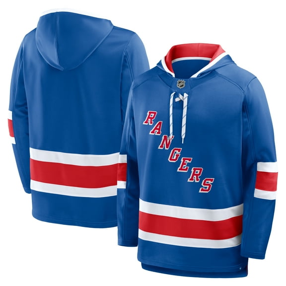 Men's Fanatics Blue New York Rangers Prime Time Fleece Hoodie