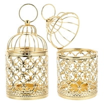 FRCOLOR  2 Pcs Bird Cage Decor Lantern Sturdy Candle Holder Exquisite