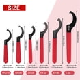 thumbnail image 1 of 6 Pieces Spanner Wrench Set Adjustable Coilover Wrench Spanners Hook Wrenches Tools Coilover Wrench Steel Spanner, 1 of 10
