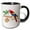 Black/White, variant on 3drose, Tropical Montego Bay Jamaica Design with a Macaw Parrot, 15oz Two-tone Blue Mug