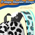 thumbnail image 5 of Black and White Leopard Print Pattern 17" School Backpacks for Teens,Waterproof Oxford Fabric,S-Shape Padded Straps for School,Travel,Hiking,Camping, 5 of 6