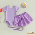 thumbnail image 4 of * Leotardos De Ballet Para Niñas De 2 A 10 Años , Traje De Baile De Cuello Redondo De Manga Corta Con Falda Extraíble, 4 of 4