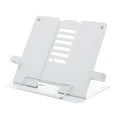 thumbnail image 2 of Rongfmy Book Stand Holder with Page Paper Clips for Reading Rest, Cookbooks, Recipes, White A, 2 of 9