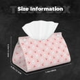 thumbnail image 6 of Lsque Rabbit And Cherry Printed Long Tissue Box Cover Holder, Facial Paper Organizer Dispenser,Triangle with Bottom Belt, PVC Leather Decorative Organizer, 6 of 9