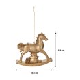 thumbnail image 4 of Fraiche Rocking Horse Ornaments 2-Pack, 4 of 7