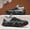 Black Gray, variant on Foam Runner Shoes - Lightweight EVA Sole - Fabric Upper - Men's Breathable Running Shoes - Low-Top Lace-Up Design for Gym, Jogging & Casual Wear - All-Season Comfort (Black)