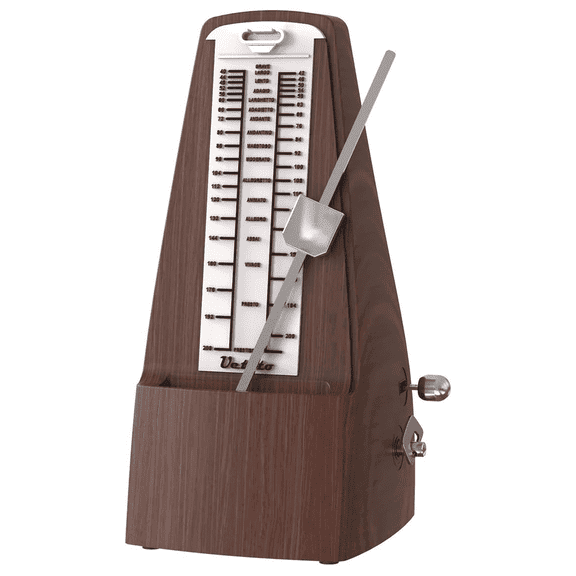 Mechanical Metronome Wood Grained Loud Sound/High Precision/No batteries Needed/for Piano/Guitar/Violin/Drum and Other Instruments (Tower design)