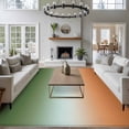 thumbnail image 4 of Gradient Sage Green Washable Living Room Rugs 5'x7', Modern Minimalist Green Orange Ocean Beach Low Pile Throw Large Area Rugs Non-Slip Sturdy Edge Binding Carpet for Dining Room Bedside Kitchen, 4 of 9
