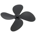 thumbnail image 5 of Stove Fan Blade 4 Blade Aluminum Alloy Fireplace Fan Blade Replacement for Stove Fan Accessories Black, 5 of 5