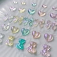 thumbnail image 7 of UDIYO 50Pcs/Pack Nail Art Decorations Love Heart Bow-knot Bear Lovely Manicure Accessories Colored Transparent Nail Resin Charms Nail Supplies, 7 of 7