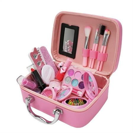 Makeup Toys Set with Cosmetic Box Girl s Makeup Toys Washable Make Up Toys Christmas Birthday Gifts Toys