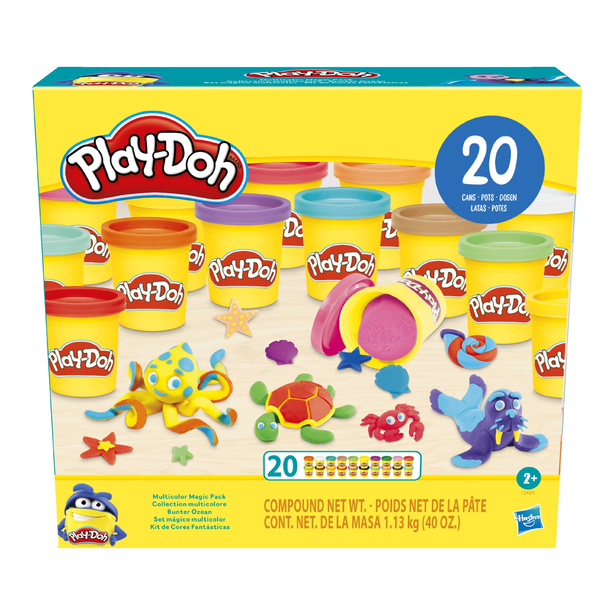 Play-Doh Multicolor Magic 20 Pack, Back to School Supplies