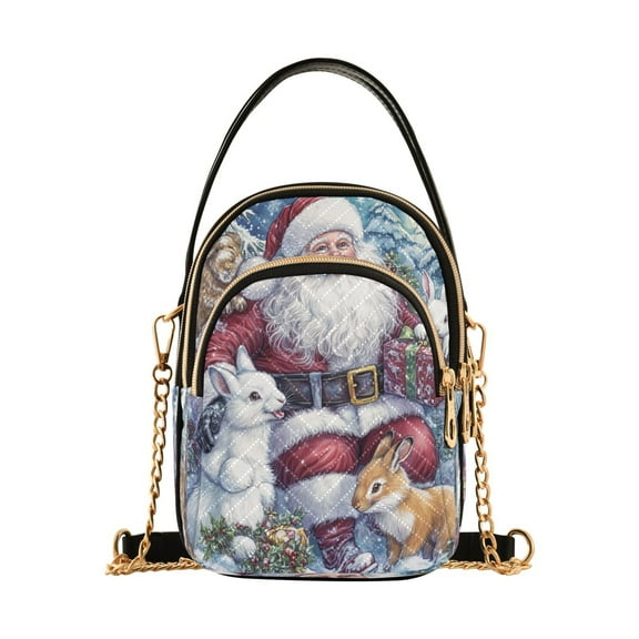 Cross Body Fashion Shoulder Waist Purse Bags Winter Whimsy Pocket Handbags