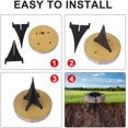 thumbnail image 4 of Luz solar de suelo, 8 piezas, 8 luces LED solares para uso en exteriores, luz solar para jardín al aire libre IP55, impermeable, luz blanca cálida para jardín, Sincero Hogar, 4 of 6
