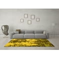 thumbnail image 3 of Ahgly Company Machine Washable Indoor Rectangle Abstract Yellow Modern Area Rugs, 8' x 12', 3 of 4