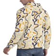 thumbnail image 6 of Naloa Snake And Floral Men's Casual Hooded Collar Drawstring Hoodies Pullover Sweatshirts Casual Long Sleeve Shirts-Small, 6 of 7