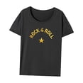 thumbnail image 3 of Camiseta de mujer Ropa de verano Tops de verano sencillos para las compras navideñas diarias L, 3 of 7