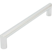 Contemporary Round Cabinet Pull, 160 Millimeters, Zinc Base Material, Polished Chrome by Stone Harbor Hardware