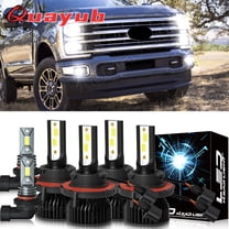 For 2017-2020 Ford F250 F350 Quayub  LED Headlight Fog Lights Bulbs 6000K White Set of 6