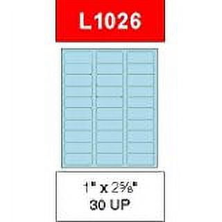 2 5/8" x 1" Pastel Blue Labels for Laser Printers, Inkjet Printers or Copier Machines. (GL1026PB)