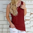 thumbnail image 6 of Endives Women's Tanks Tops Cold Shoulder Knot Backless Tank Top Casual Loose Backless T-Shirt, 6 of 7
