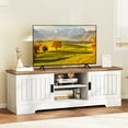 thumbnail image 4 of Costway Farmhouse TV Stand for TVs up to 65" with Sliding Doors Storage Cabinets, 4 of 11