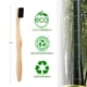thumbnail image 3 of Cepillo de dientes de bambú Virgin Forest, cepillos de dientes de carbón de bambú biodegradables, cepillo de dientes de madera ecológico Natural, paquete de 6, 3 of 6