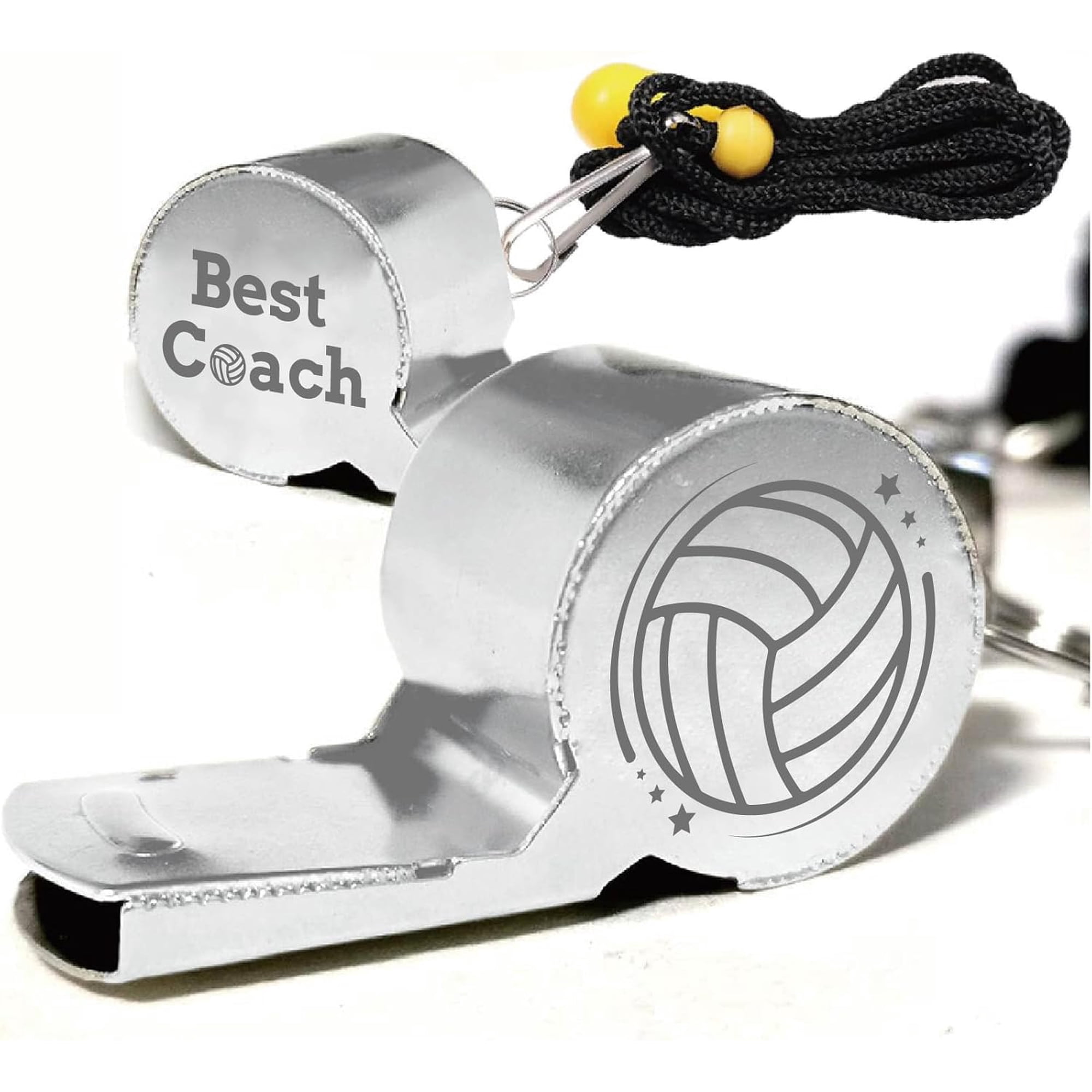 1 pc Resistant 304 Stainless Steel Whistles with Word for Referee Coaches Teacher Volleyball 45x18x22mm