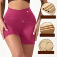 thumbnail image 7 of Women's Seamless Ribbed Shorts Stretchy High Waisted Biker Gym Short Tummy Control Workout Yoga Athletic Tights Pants, 7 of 7
